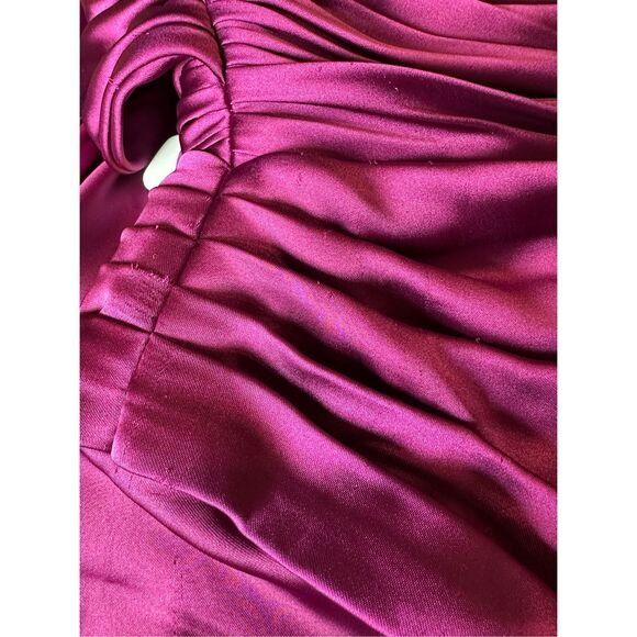 ZUHAIR MURAD Off-the-shoulder draped satin long dress Size 34 (2) $4050 - Picture 12 of 15